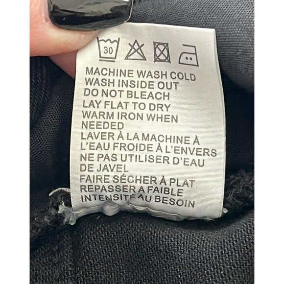 Free People x Sandrine Rose Women's Sz 26 Black Distressed Wide Flare Je… - Picture 7 of 10